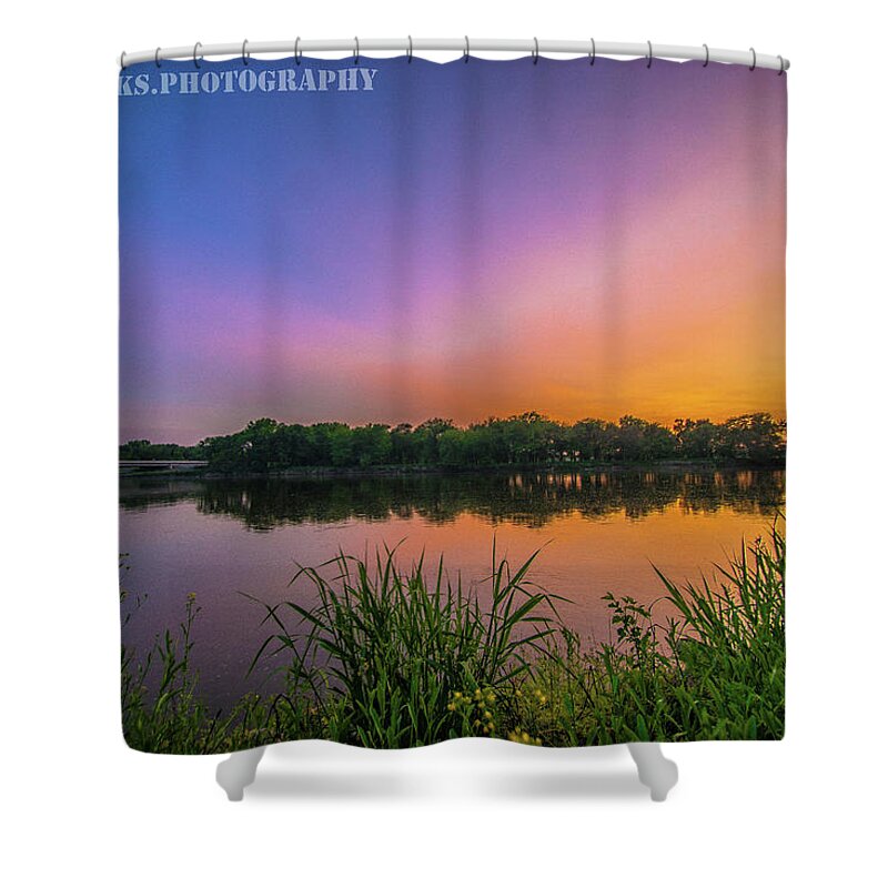 River Shower Curtain featuring the photograph Serenity on The Banks of The Cedar River by Paul Brooks