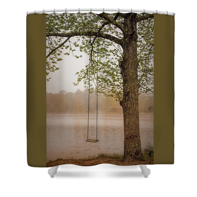 New Jersey Shower Curtain featuring the photograph Serenity On The Lake by Kristia Adams