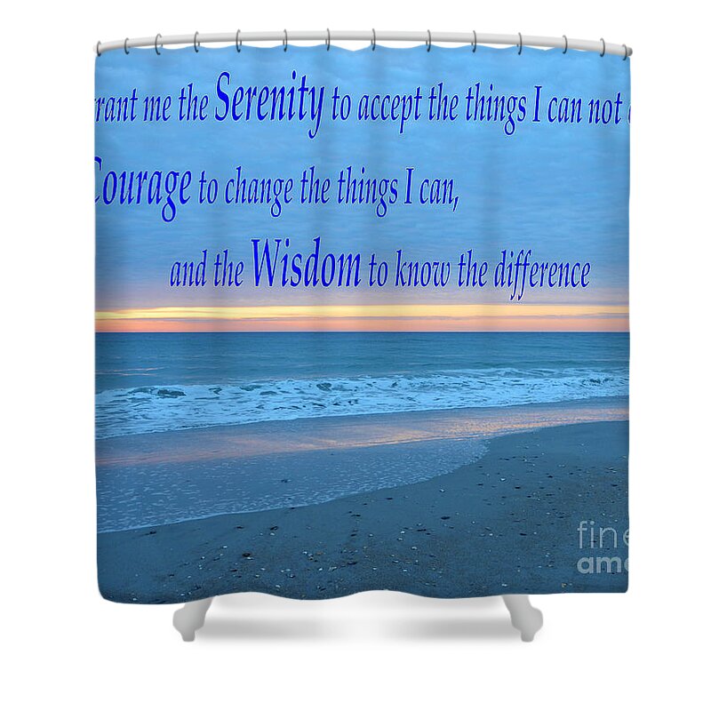  Shower Curtain featuring the photograph Serenity Prayer-1 by Bob Sample