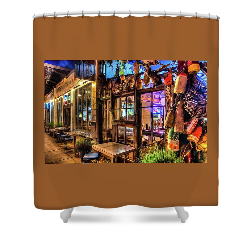 Newport Oregon Shower Curtain featuring the photograph Seven Days At Ginos by Thom Zehrfeld