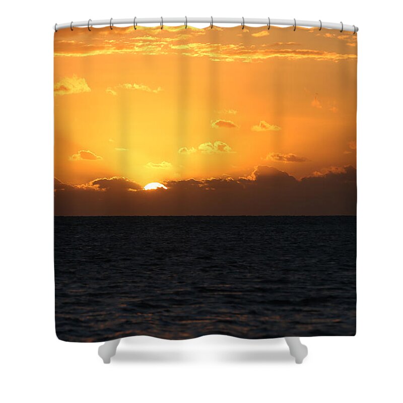 Sun Shower Curtain featuring the photograph Seven Mile Sunrise by Steve Parr