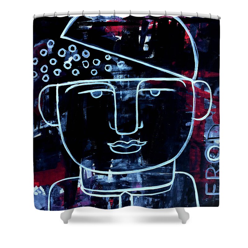 Faces Shower Curtain featuring the painting Sexy Successful and Open Minded by Robert R Splashy Art Abstract Paintings