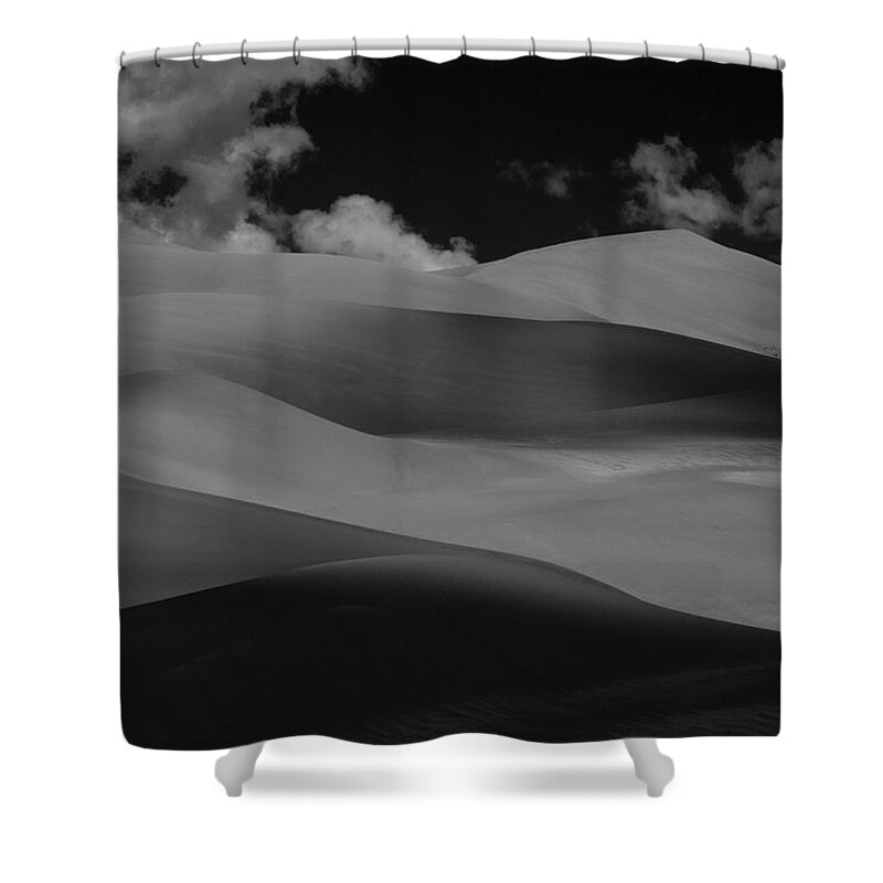 Clouds Shower Curtain featuring the photograph Shades of Sand by Brian Duram