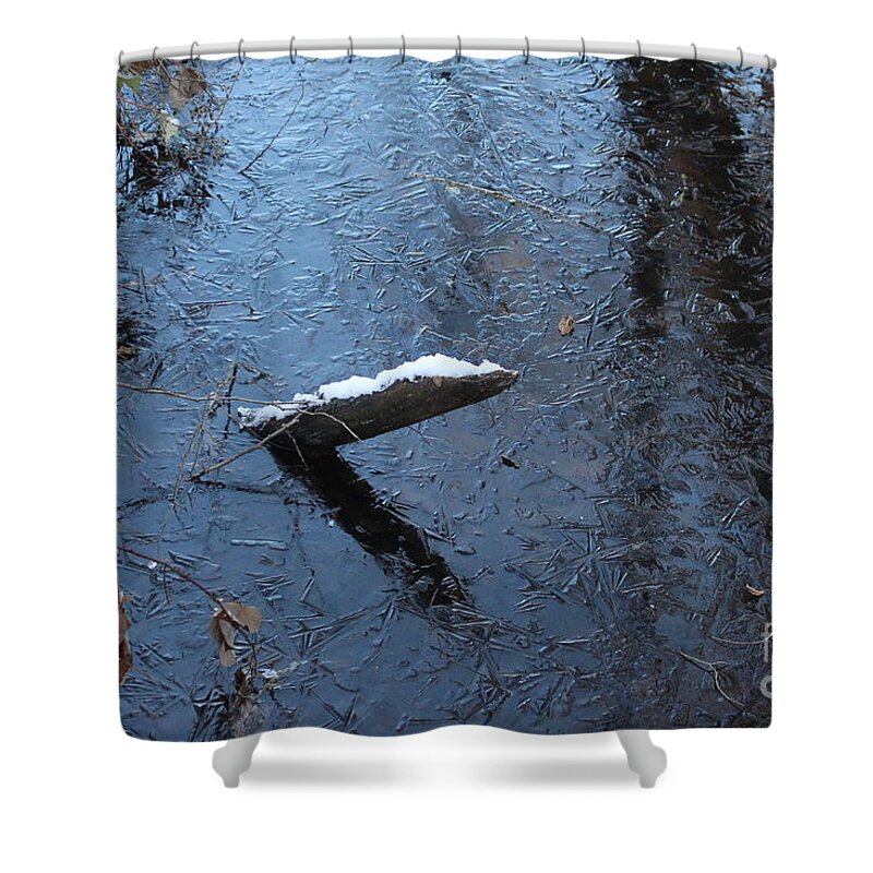 Shadow Shower Curtain featuring the photograph Shadow Cracked by Marie Neder