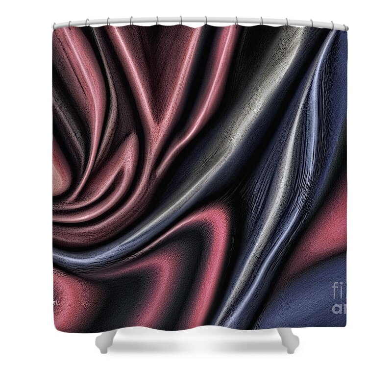 Shape Shower Curtain featuring the digital art Shape Of Opinions by Leo Symon