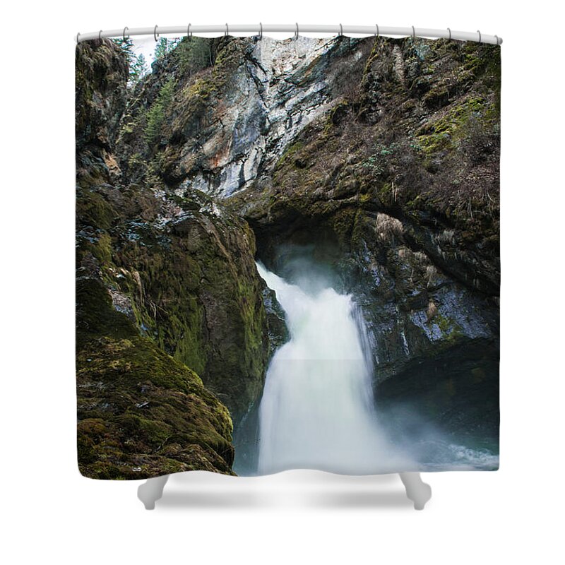 Washington Shower Curtain featuring the photograph Sheep Creek Falls by Troy Stapek