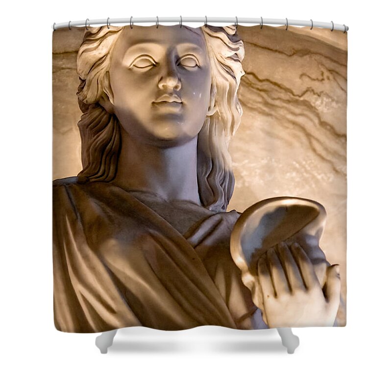 Sculpture Shower Curtain featuring the photograph Shell In Hand by Christopher Holmes