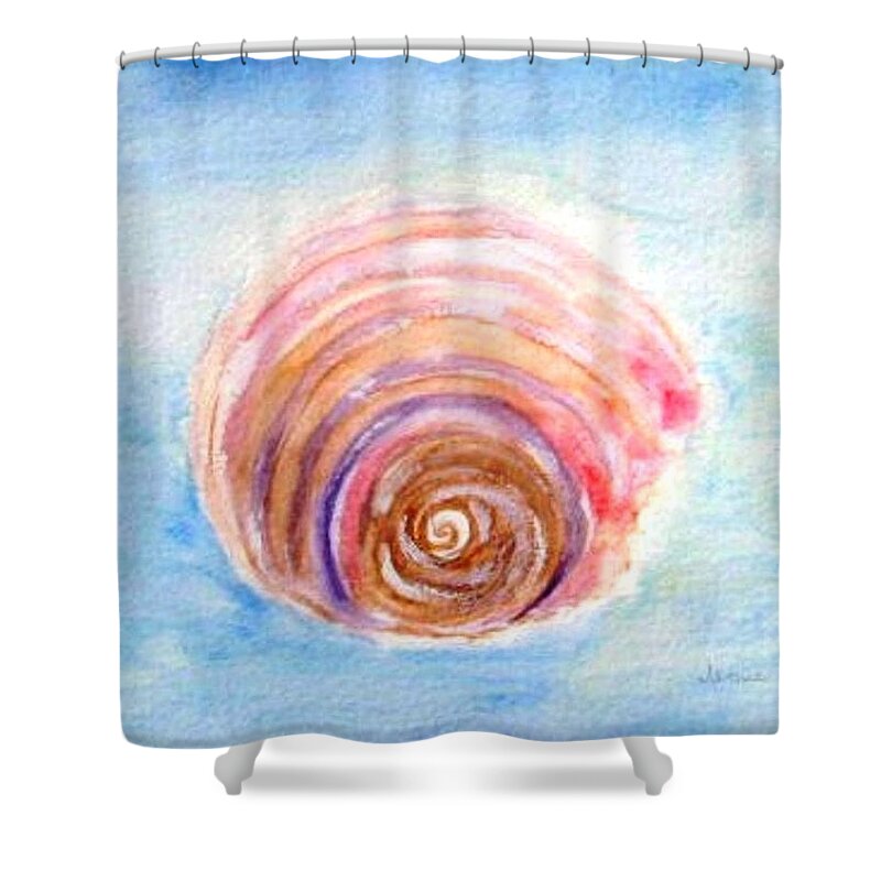 Sea Shower Curtain featuring the painting Shell by Jamie Frier