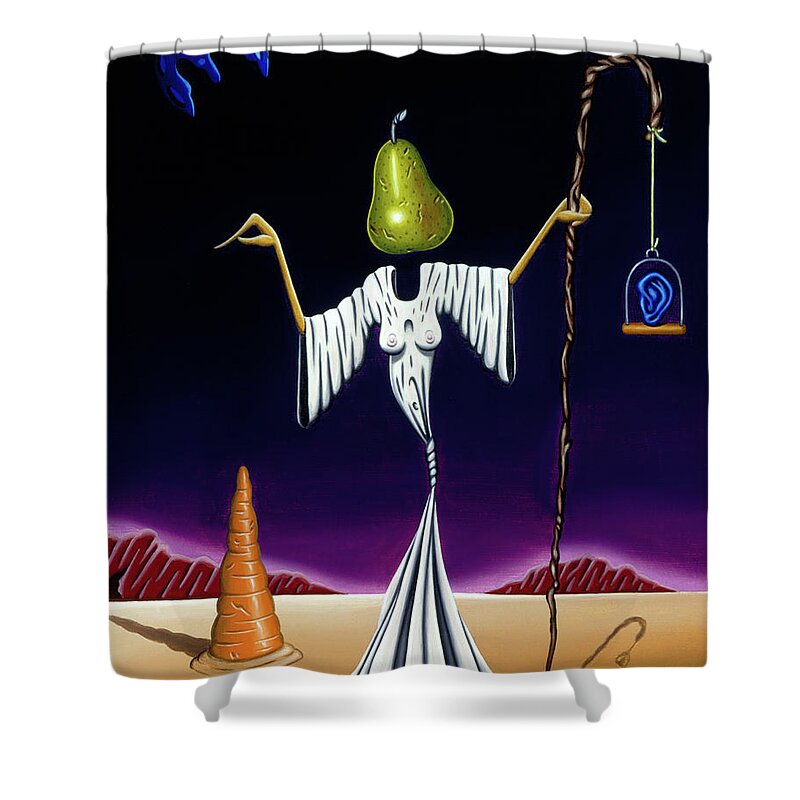  Shower Curtain featuring the painting Shepherd Moon by Paxton Mobley