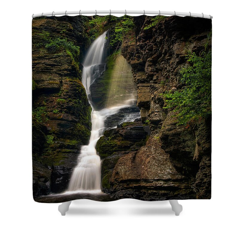 Waterfalls Shower Curtain featuring the photograph Shower of Eden by Neil Shapiro