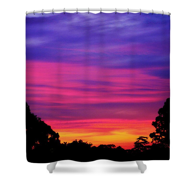 Sunset Shower Curtain featuring the photograph Siam Sunset by Mark Blauhoefer