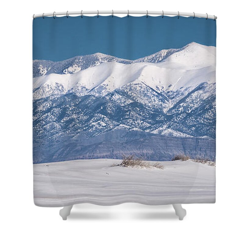 Desert Shower Curtain featuring the photograph Sierra Blanca by Racheal Christian