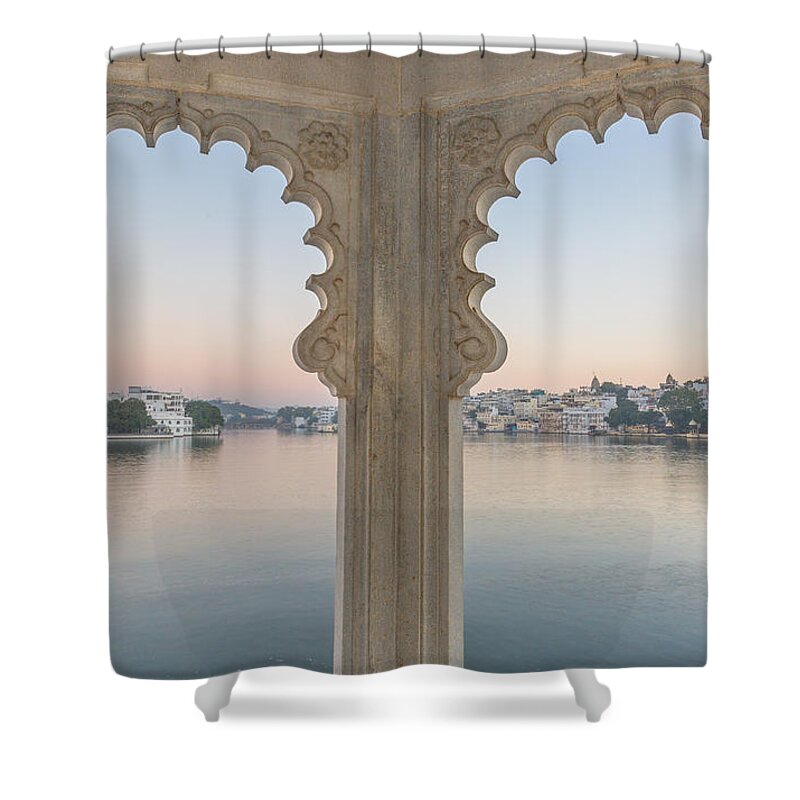 Udaipur Shower Curtain featuring the photograph Silent Morning by Arti Panchal