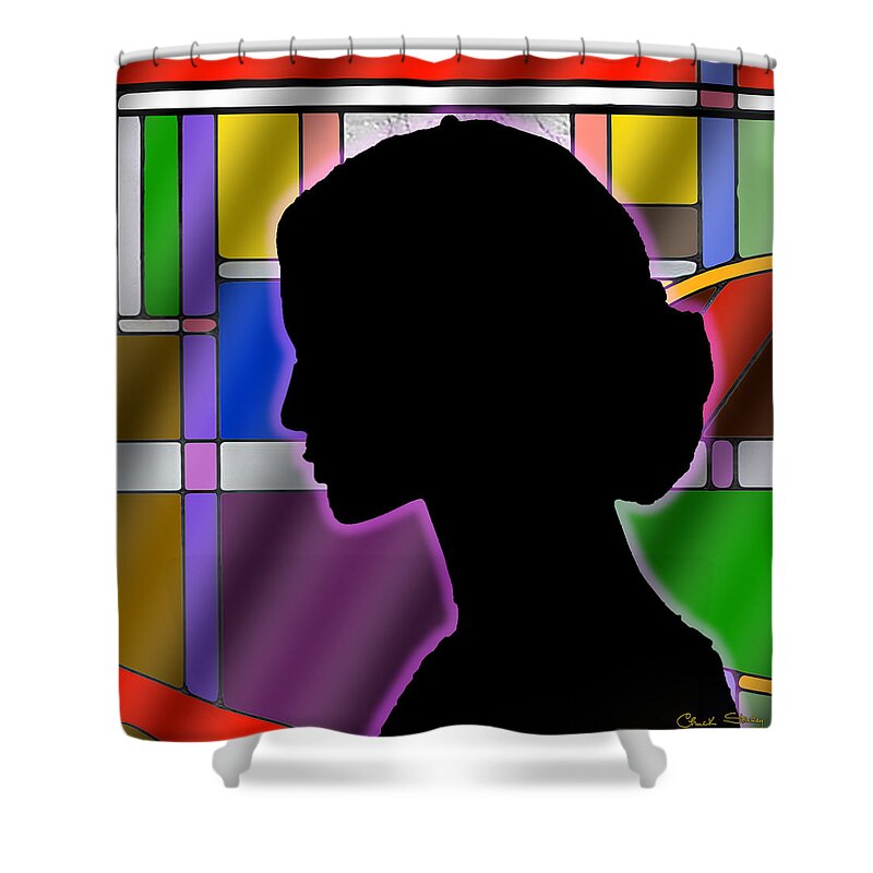 Staley Shower Curtain featuring the digital art Silhouette by Chuck Staley