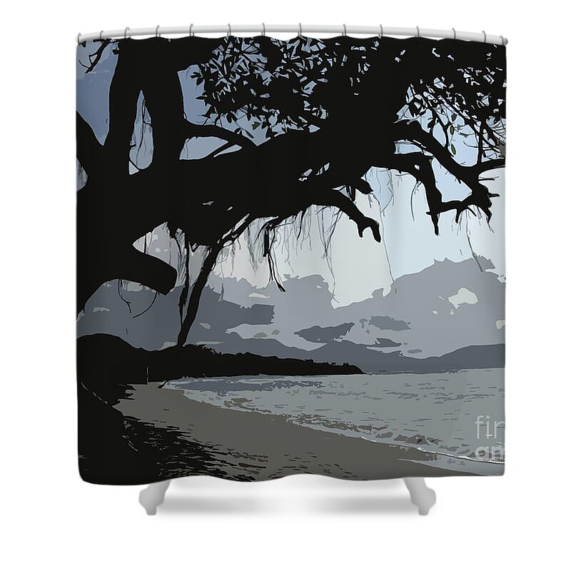 Sunset Shower Curtain featuring the photograph Silhouette Sunset by Elizabeth Hoskinson