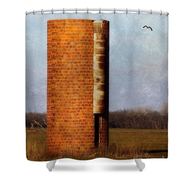 Abandoned Shower Curtain featuring the photograph Silo by Lana Trussell