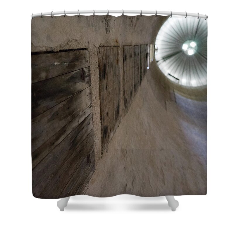 Silo Panels Shower Curtain featuring the photograph Silo Panels by Brooke Bowdren