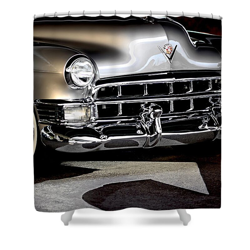 Car Shower Curtain featuring the photograph Classic Cadillac by Lisa Lambert-Shank