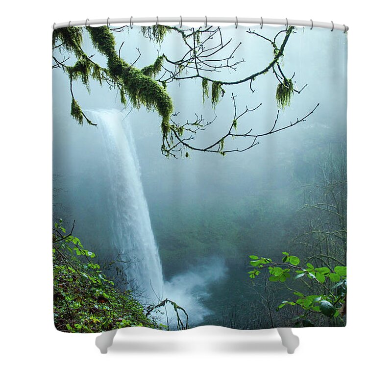 Silver Shower Curtain featuring the photograph Silver Creek Falls by Nick Boren