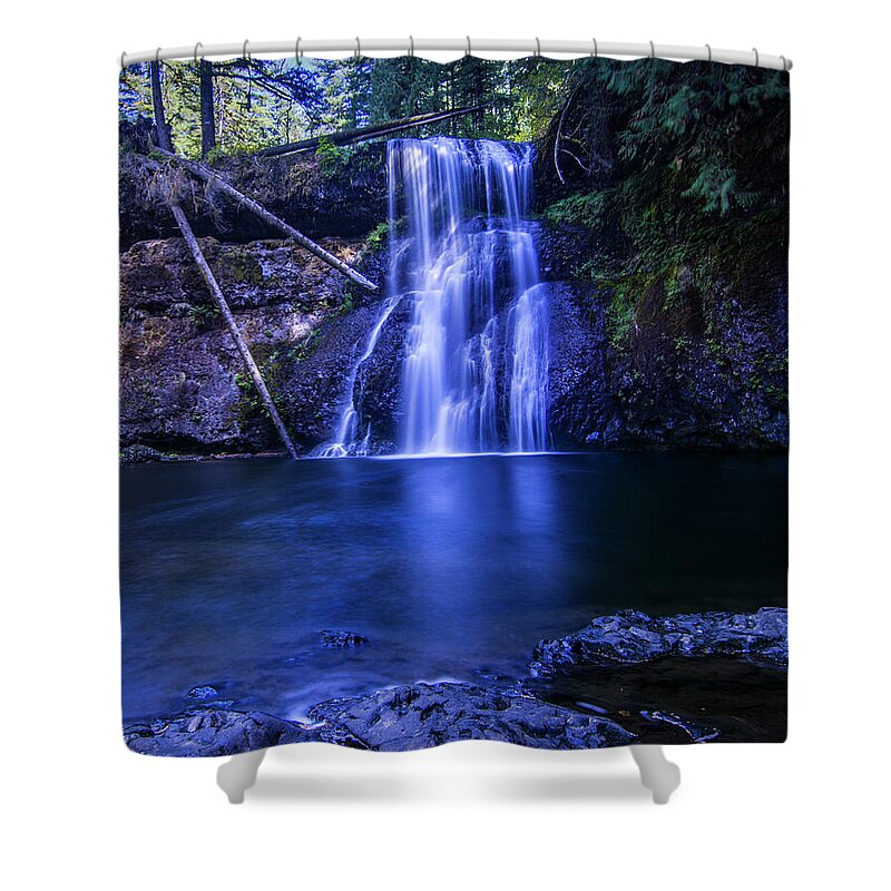 Falls Shower Curtain featuring the photograph Silver Falls Upper North Falls by Pelo Blanco Photo