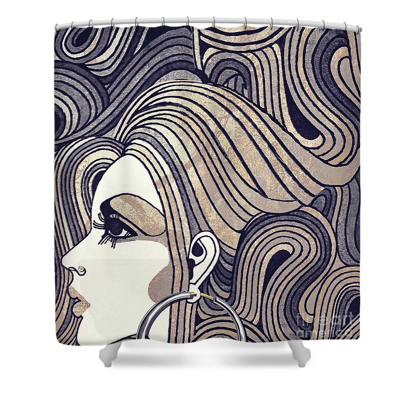 Flowing Hair Shower Curtains