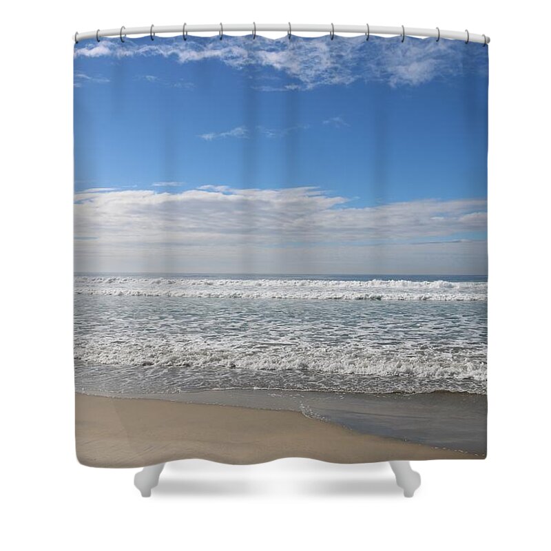 Ocean Shower Curtain featuring the photograph Silver Strand State Beach by Christy Pooschke