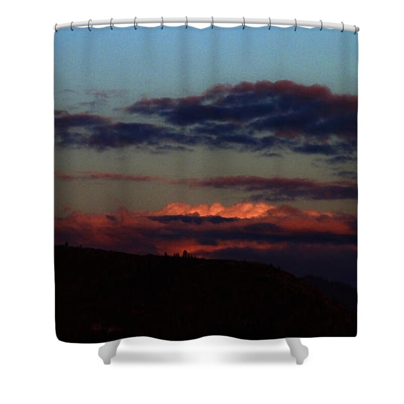 Landscape Shower Curtain featuring the photograph Silver Valley Moon by Joseph Noonan