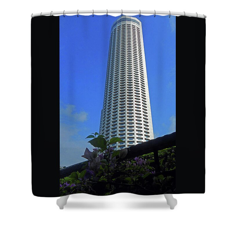 Singapore Shower Curtain featuring the photograph Singapore 2 by Ron Kandt