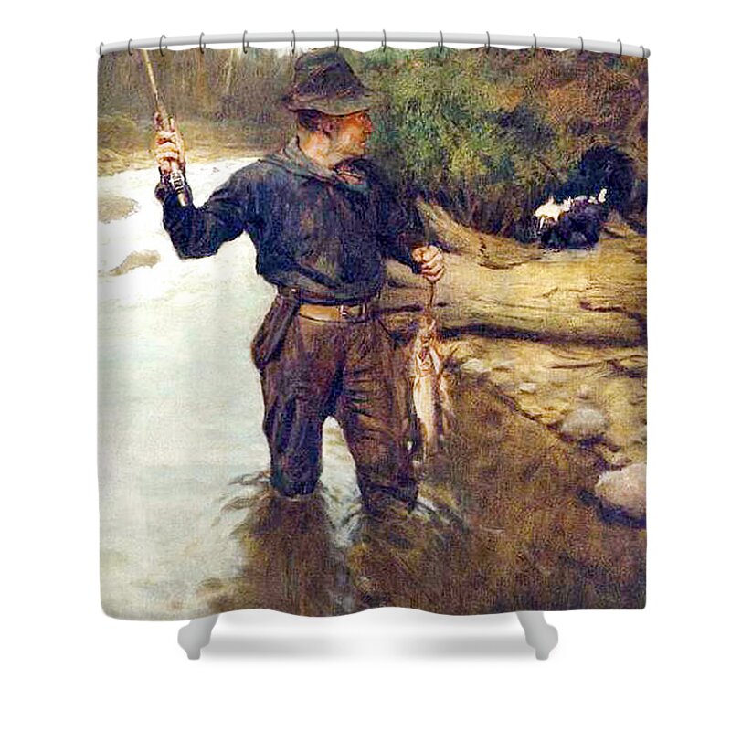 Outdoor Shower Curtain featuring the painting Skunked by Philip R Goodwin