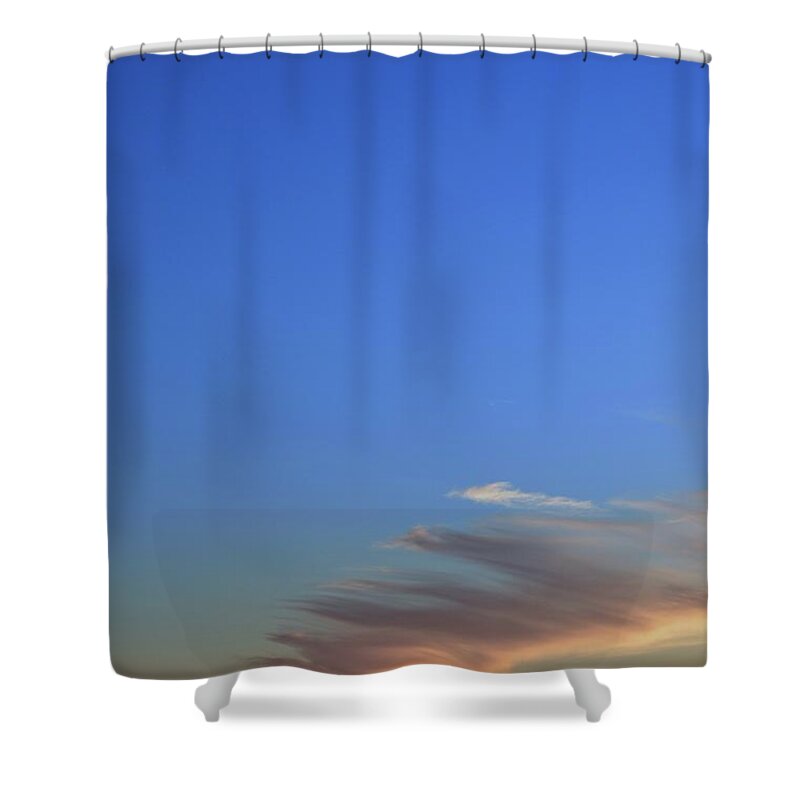 Abstract Shower Curtain featuring the photograph Sky and Cloud At Sunset Two by Lyle Crump