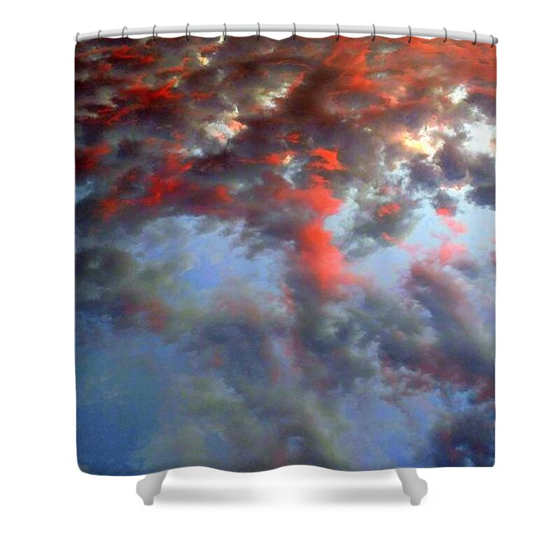 Sky Shower Curtain featuring the photograph Spectacular Cloud Photo by J R Yates