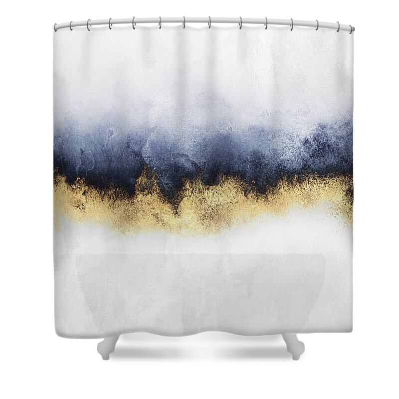Abstract Shower Curtain featuring the painting Sky by Elisabeth Fredriksson