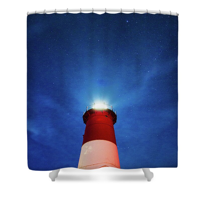 Nauset Light Shower Curtain featuring the photograph Sky Full Of Stars by Juergen Roth