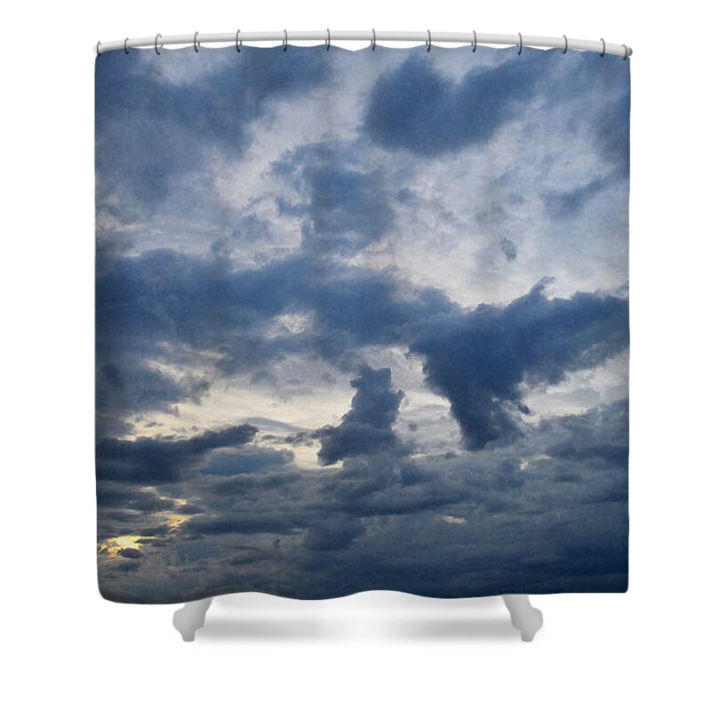 Glenn Mccarthy Shower Curtain featuring the photograph Sky Moods - Happenings by Glenn McCarthy Art and Photography