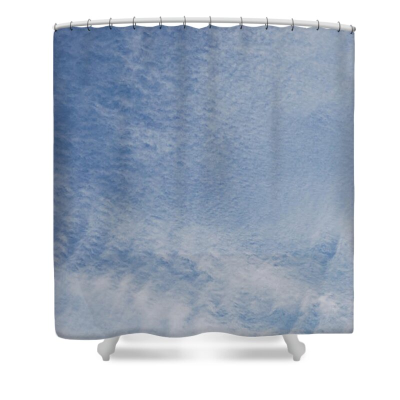 Sky Shower Curtain featuring the photograph Sky Tracks Baby by Max Mullins