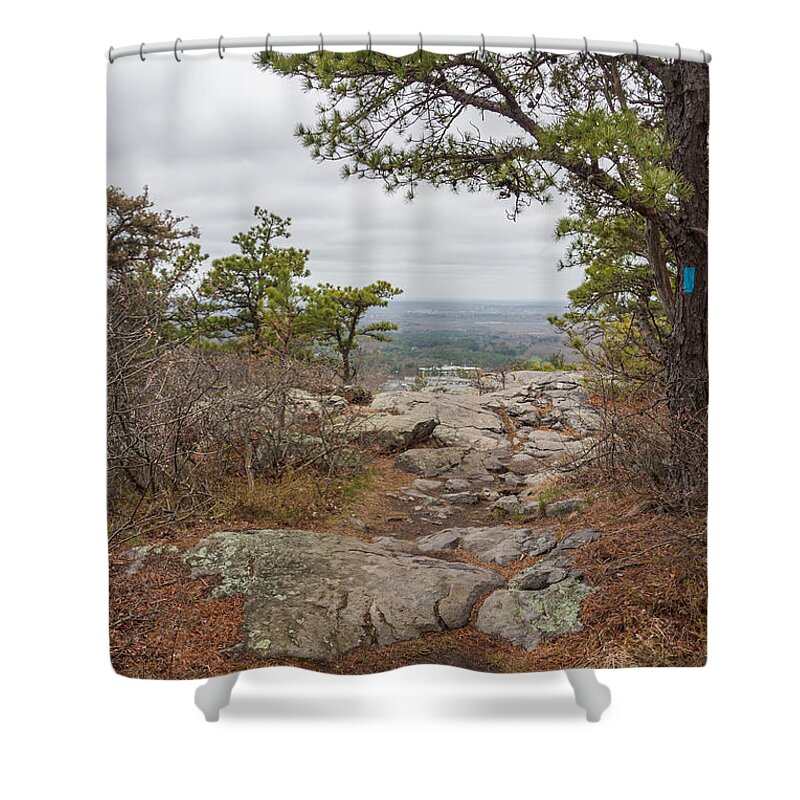 Landscape Shower Curtain featuring the photograph Skyline Trail Blue Hills Reservation by Brian MacLean