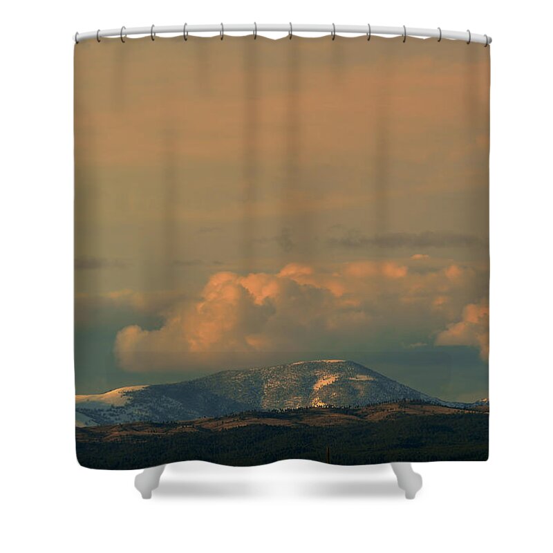 Mountain Shower Curtain featuring the photograph Sleeping Giant near Helena Montana by Kae Cheatham
