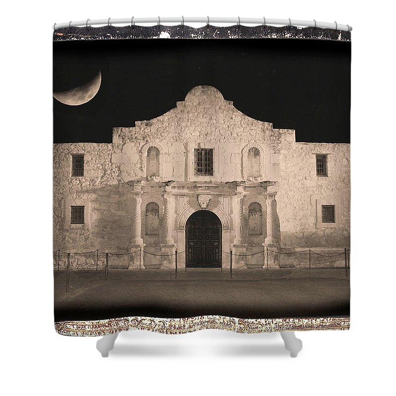 The Alamo Shower Curtain featuring the photograph Sleeping Spirit of the Alamo by Carol Groenen