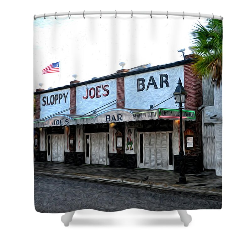 Sloppy Joe's Bar Key West Shower Curtain featuring the photograph Sloppy Joe's Bar Key West by Bill Cannon