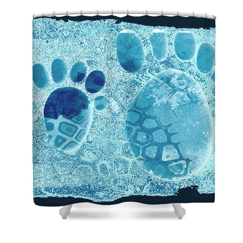  Shower Curtain featuring the photograph Small feet and Big feet 16 by Jean Francois Gil