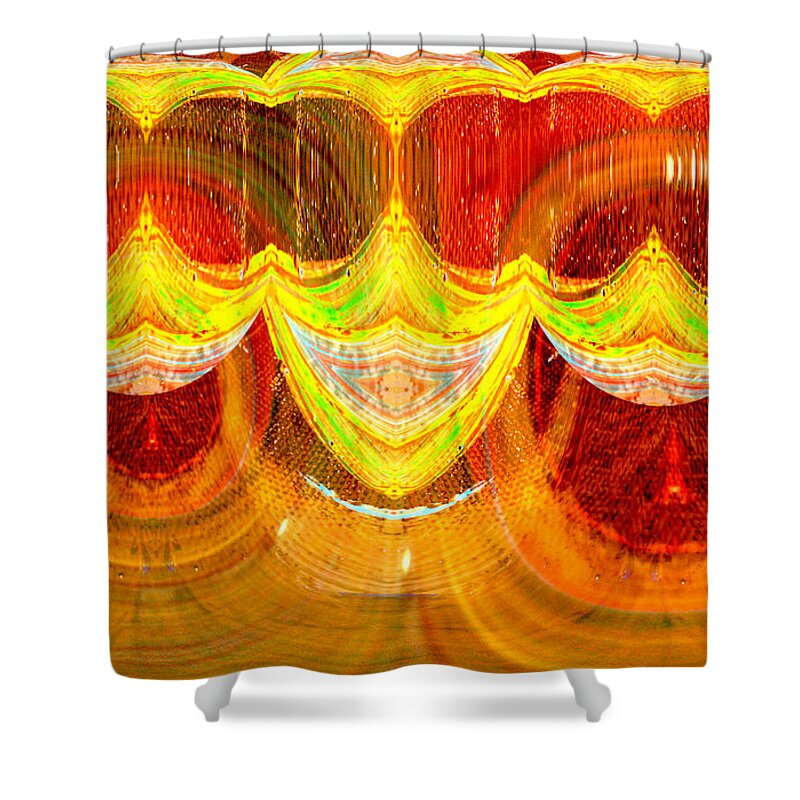 Abstract Shower Curtain featuring the photograph Smiely faces abstract by Jeff Swan