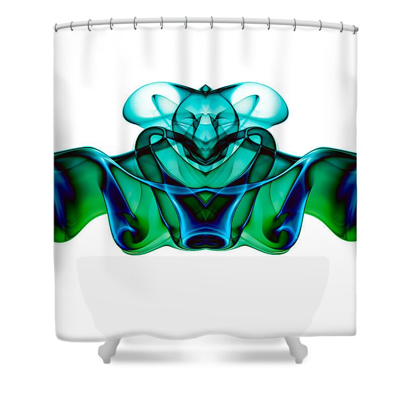 Abstract Shower Curtain featuring the photograph smoke XXIII mb2 by Joerg Lingnau