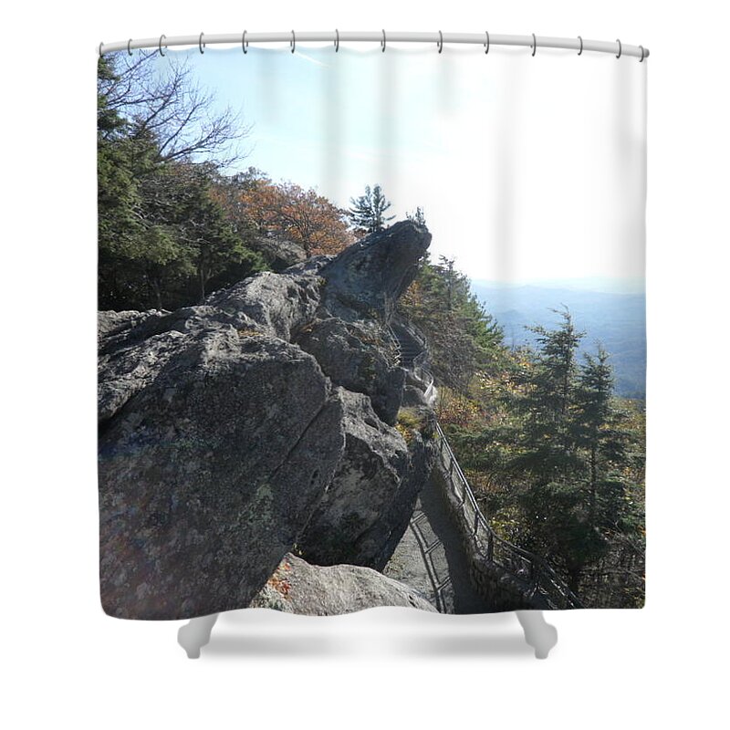 Smoky Mountains Shower Curtain featuring the photograph Smokies 18 by Val Oconnor