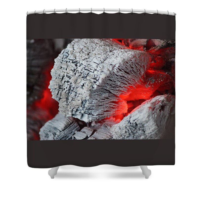 Fire Shower Curtain featuring the photograph Smokin' Hot by Jewels Hamrick
