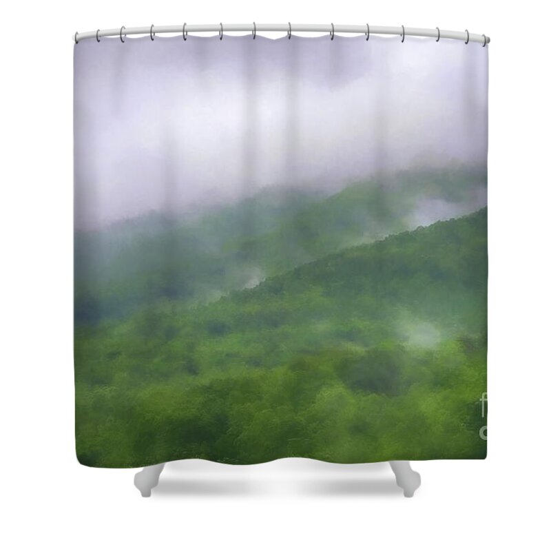 Smoky Mountains Shower Curtain featuring the photograph Smoky Mountain by Alison Belsan Horton