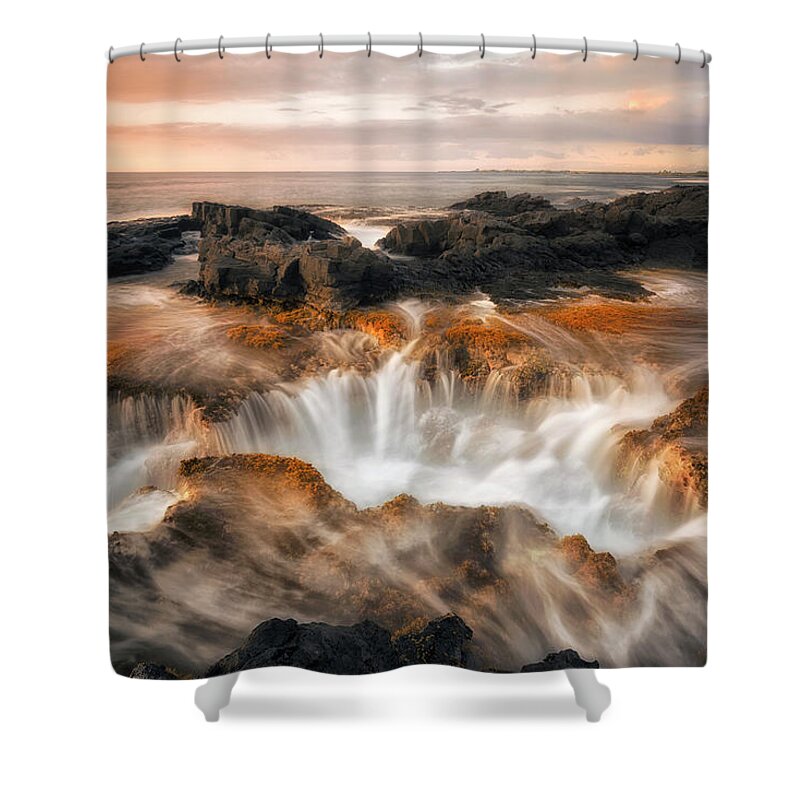 Ocean Shower Curtain featuring the photograph Smooth Moment by Nicki Frates