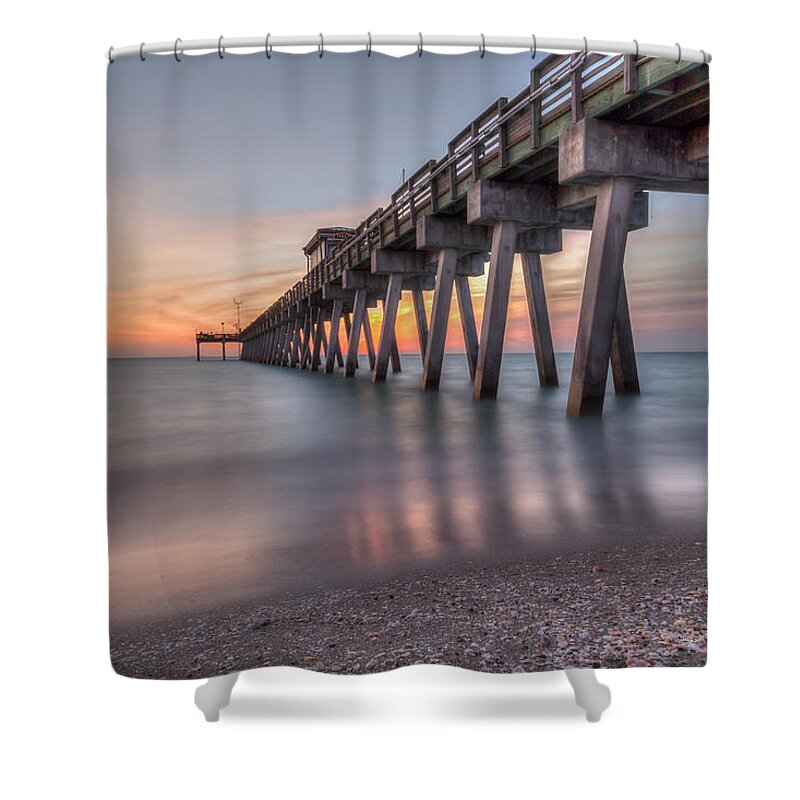 Florida Shower Curtain featuring the photograph Smooth Sunset by Paul Schultz
