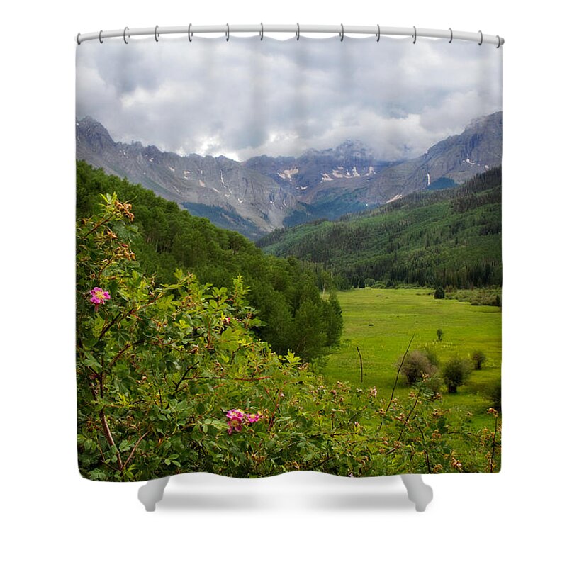 uncompahgre National Fores Shower Curtain featuring the photograph Sneffles Range by Lana Trussell