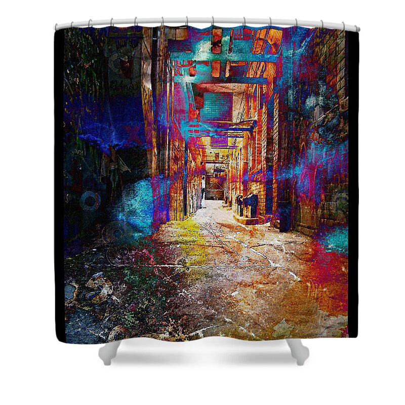Photography Shower Curtain featuring the photograph Snickelway of Light by Phil Perkins