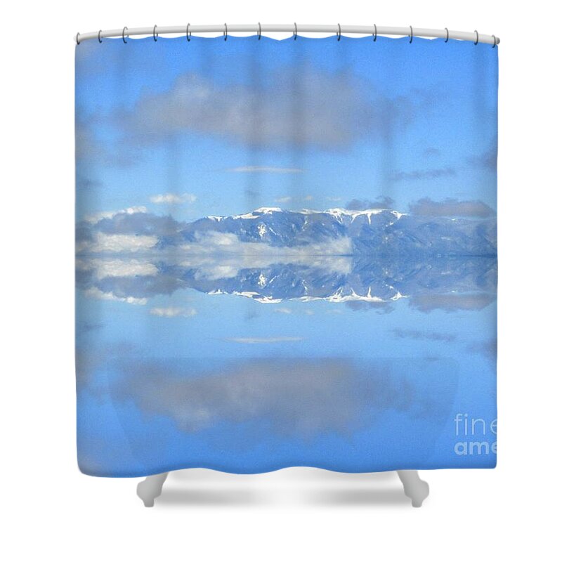  Shower Curtain featuring the photograph Snow Caps by Kelly Awad